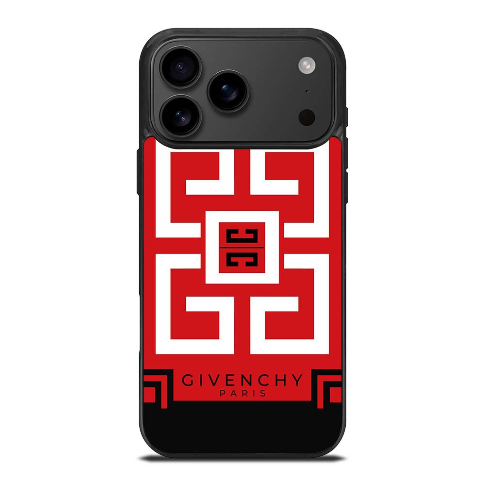 GIVENCHY PARIS RED LOGO iPhone 17 Pro Max Case Cover